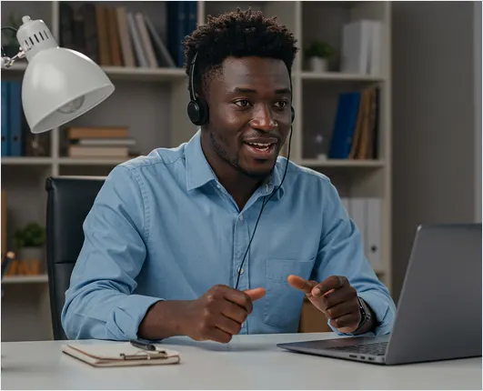 Online tutor session